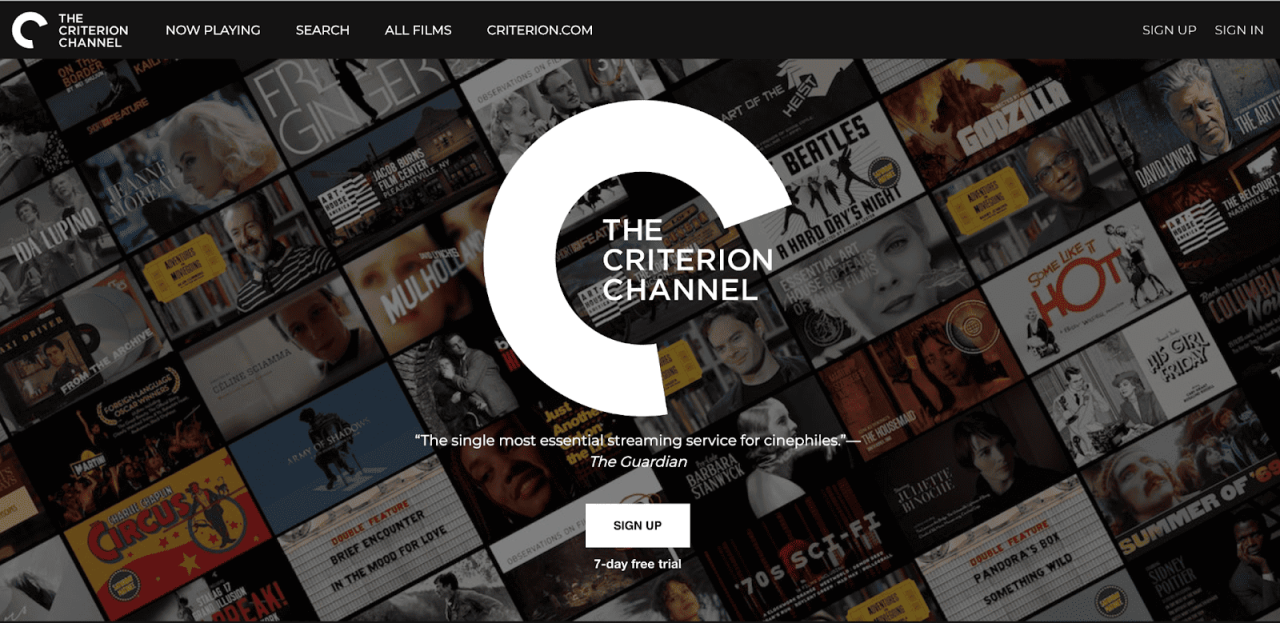 7 Underrated Streaming Services For Best Old Classic Movies - Fifities Web Which Streaming Service Is Best For Classic Films