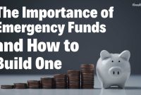 Importance Of Emergency Funds And How To Build